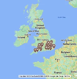 England Football Clubs 2023-24: Tiers 1-6 - Google My Maps