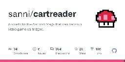 GitHub - sanni/cartreader: A shield for the Arduino Mega that can back up video game cartridges.