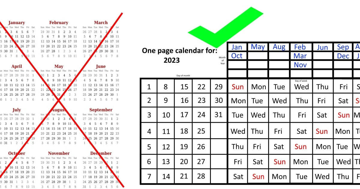 This one-page calendar will change how you view the year