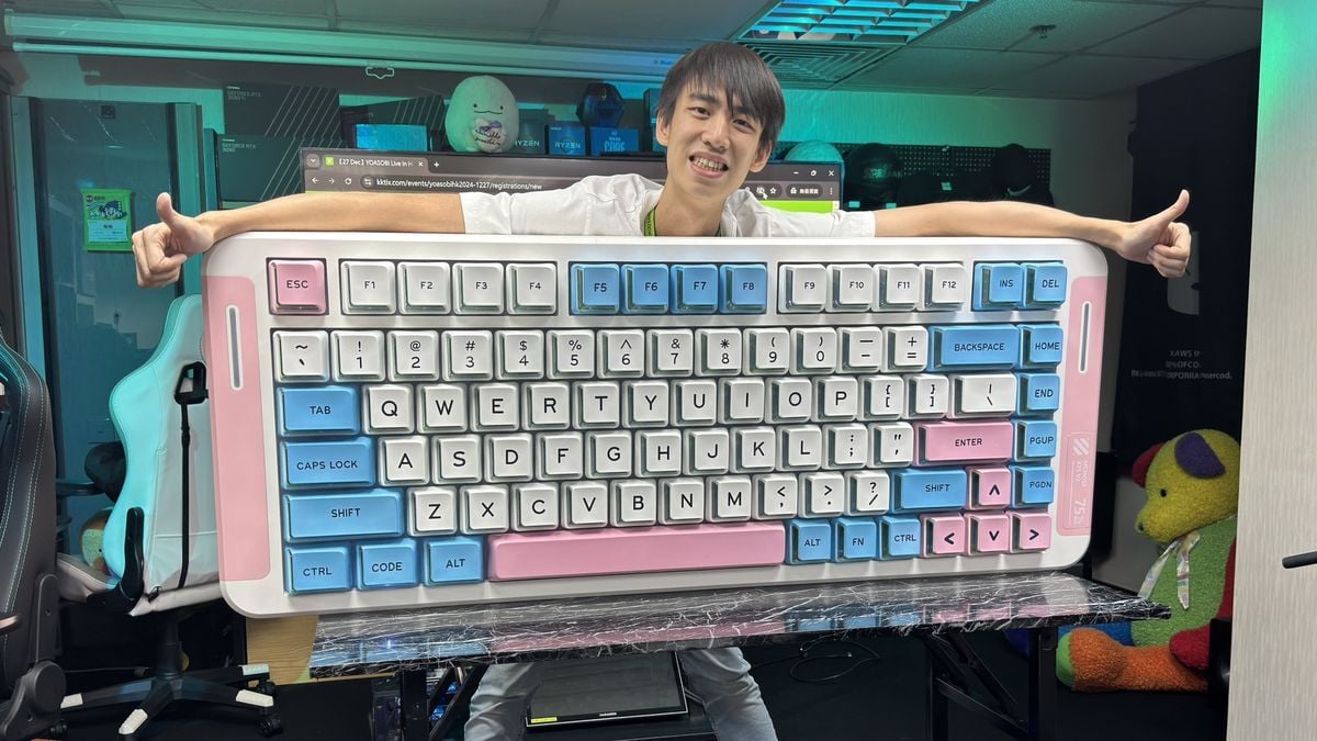 5-foot-long mechanical RGB keyboard is fully functional — MCHOSE super-sizes its newest budget keyboard