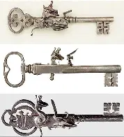 Flintlock pistol keys, 17th-19th centuries AD