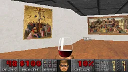 Doom in an art gallery