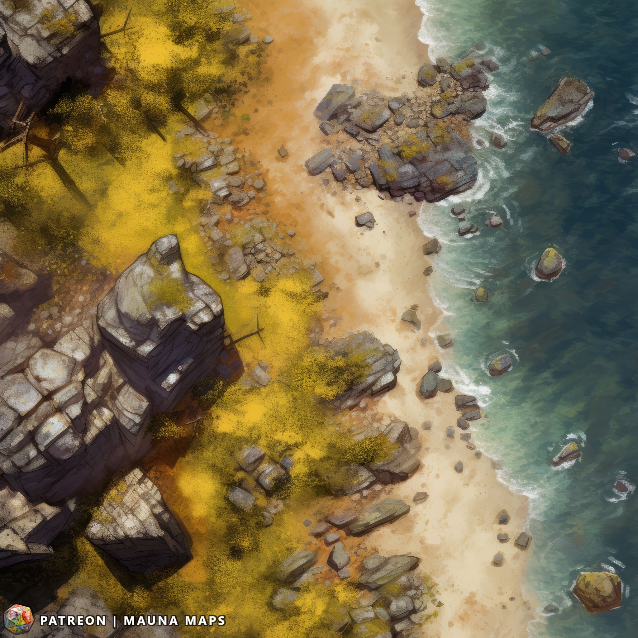 Peaceful Coast Battlemap