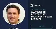 Postgres Incremental Backup