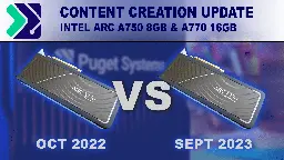 Intel Arc A770 and A750 Content Creation Review (Sept. 2023 Update)