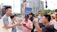 Chinese tourists allegedly interrupted a protest in Taiwan held by Hong Kongers, knocked down several flags and shouted: “Taiwan and Hong Kong belong to China"