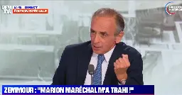 «C’est le record du monde de la trahison» : «écœuré et blessé», Zemmour exclut Marion Maréchal de Reconquête