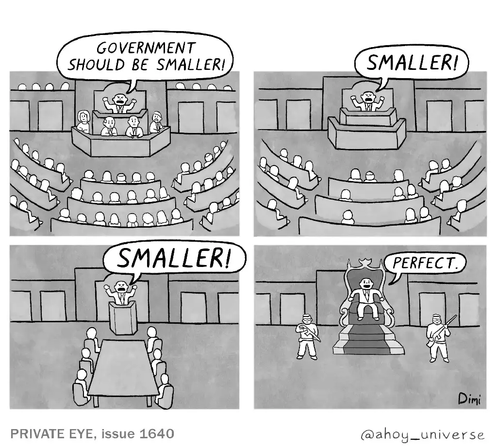 Smaller government comic