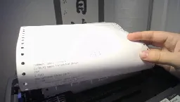 Dot matrix printer shell livestream