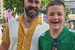 Jason Kelce surprised a 13-year-old Eagles fan at the Eras Tour in London: ‘It felt like a Rocky moment’