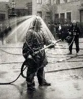 Experimental firefighter suit, Germany, early 1900s