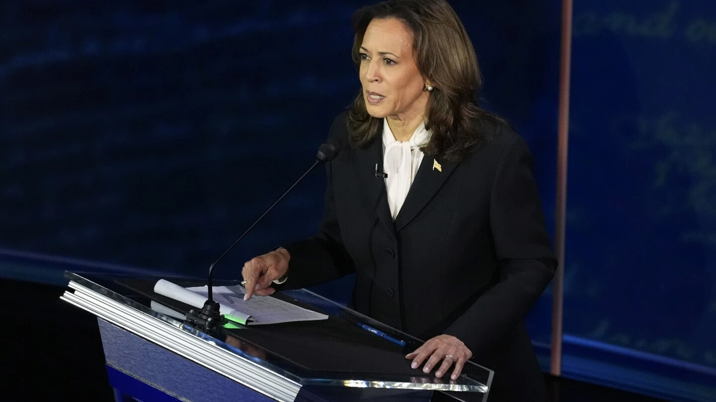 Kamala Harris gives abortion rights advocates the debate answer they've longed for in Philadelphia