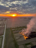 Controlled burns during my flight today