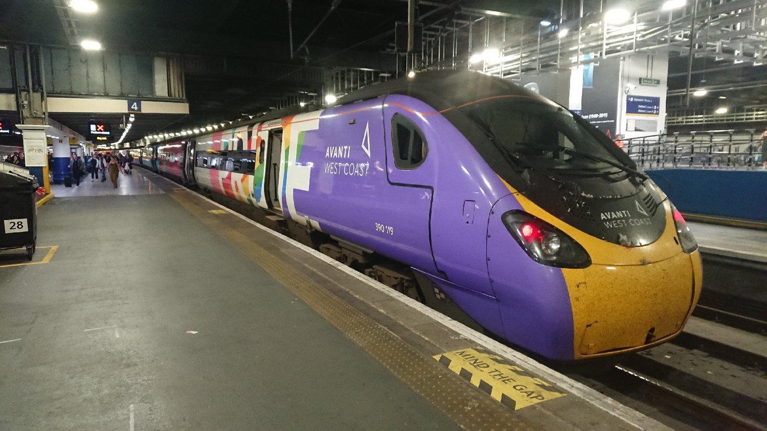 The Pride Pendolino at Euston