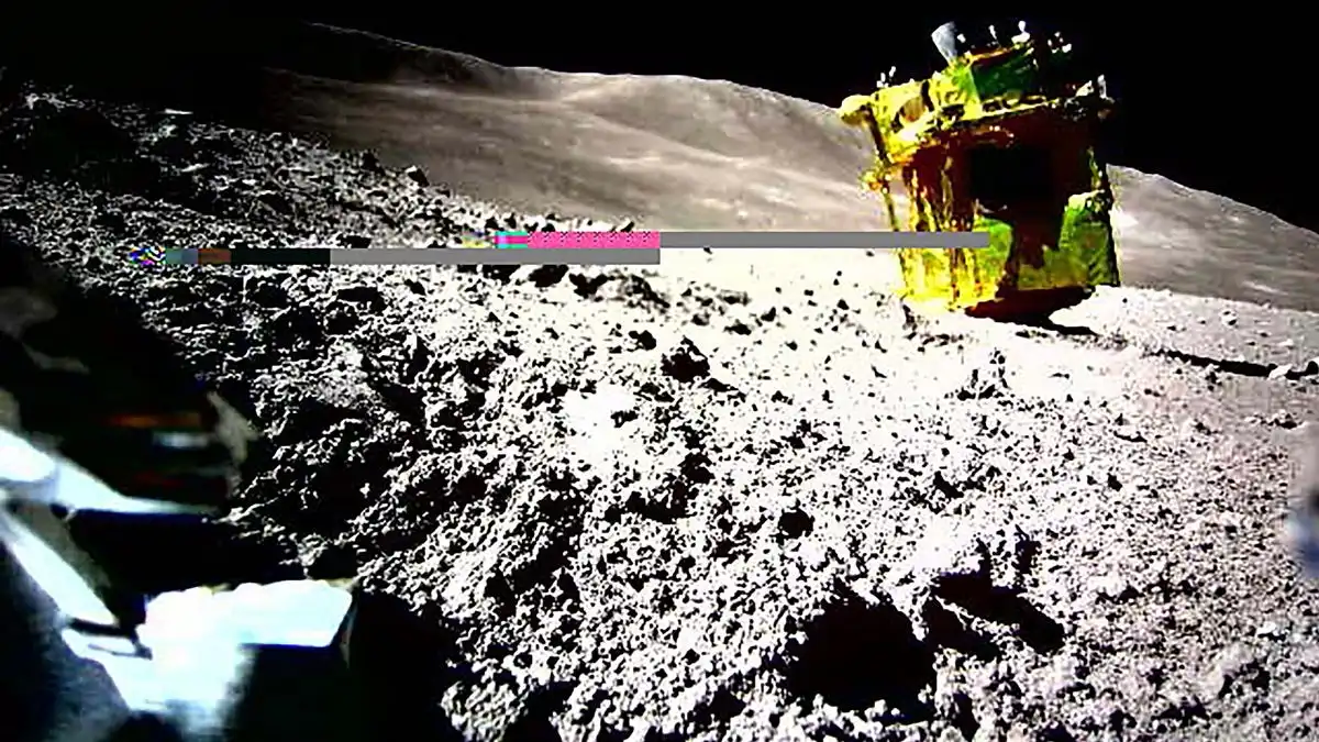 An astronaut is landing on the moon. For the first time, it won't be an American