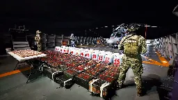 Drugs haul heavier than an elephant seized by Mexican navy