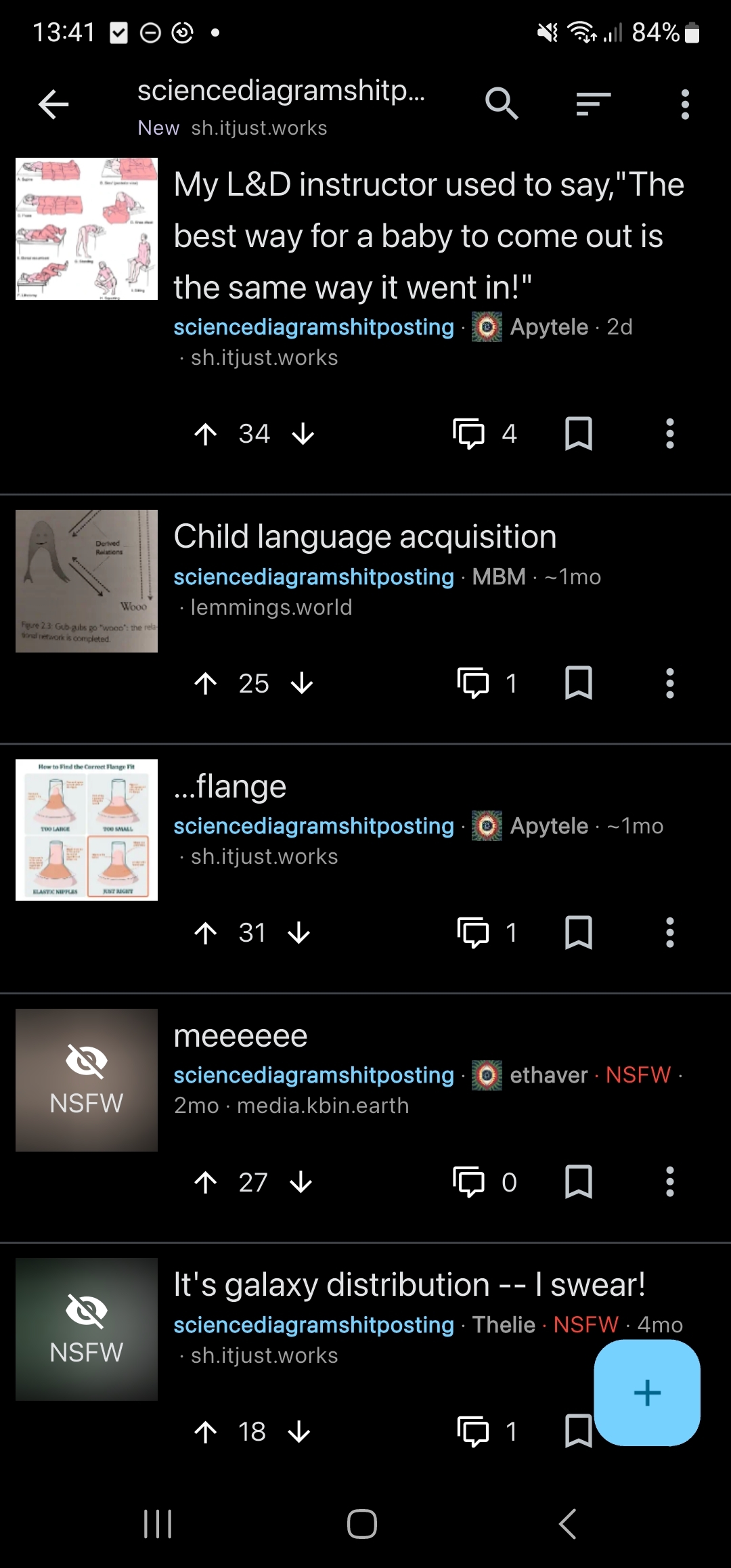 A screenshot of the new sorting on the mentioned lemmy community
