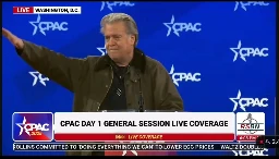 Steve Bannon Gives Apparent Nazi Salute During CPAC Speech, Mirroring Elon Musk | Video