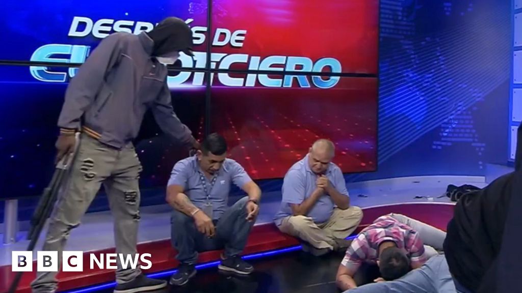 Ecuador declares war on armed gangs after TV station attacked on air