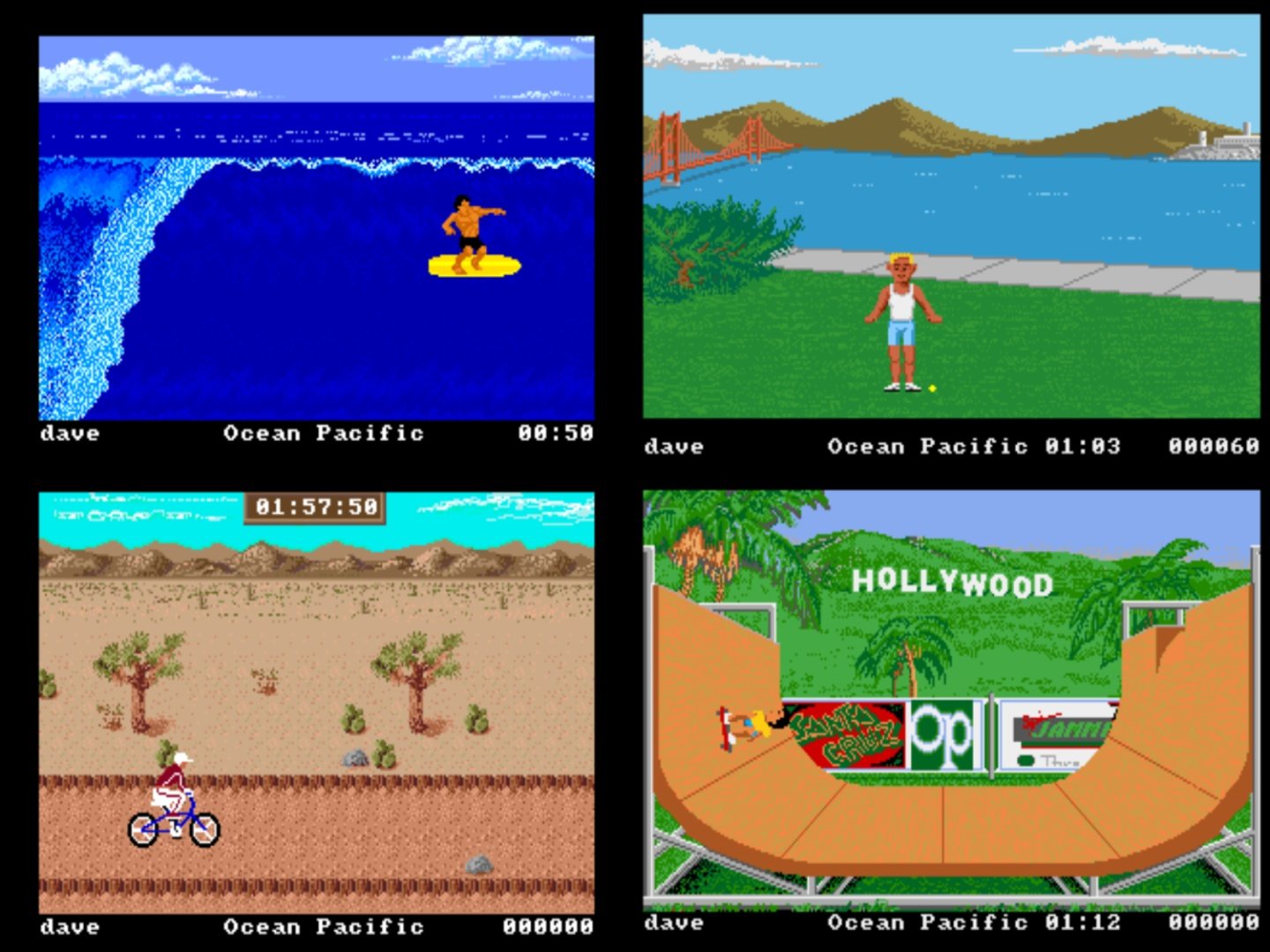 The Amiga version of California Games