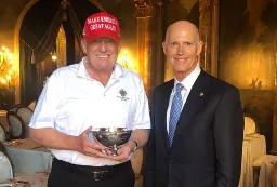 Rick Scott's one-man rally for Trump exposes GOP abandonment