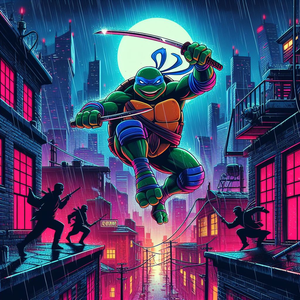Cyberpunk Ninja Turtle