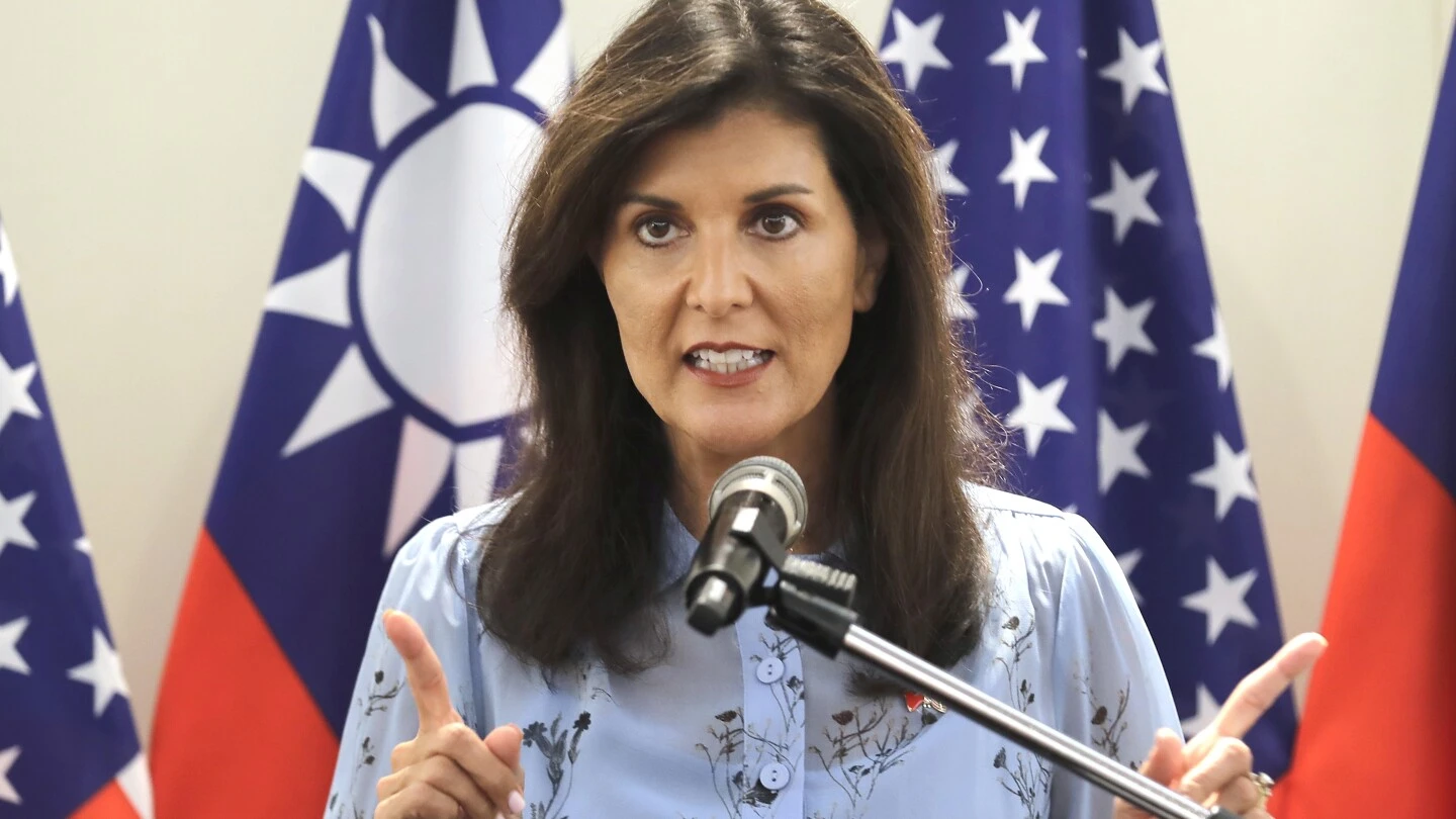 Nikki Haley in Taiwan says an isolationist policy is not healthy, while expressing support for Trump