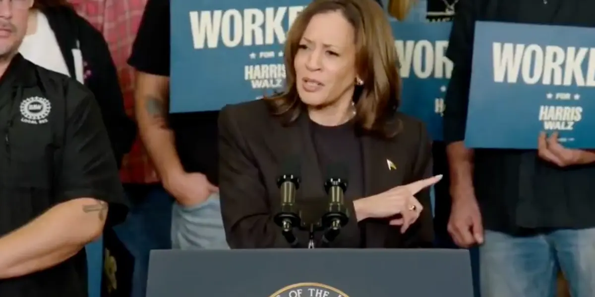 'Listen to his words': Harris plays audio of Trump insulting auto workers to MI auto workers