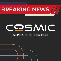 COSMIC Alpha 2 is landing on September 26th