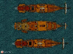 Three ships battle map [OC] - battlemaps - kbin.social