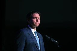 Ron DeSantis accused of faking debris backdrop for hurricane press event