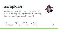 apk.sh makes reverse engineering Android apps easier, automating some repetitive tasks like pulling, decoding, rebuilding and patching an APK.