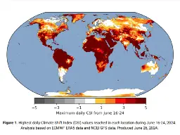 Nearly 5 billion people lived under extreme temperatures in June, study finds