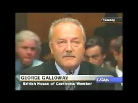 [Clip seen online 20:24 thru 22:42; George Starts 6:42] George Galloway vs the US Senate (FULL TESTIMONY) [48:47 | Jul 15 2013 | George Galloway MP]