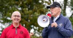 Biden stresses support for unions and meets with UAW president after strike