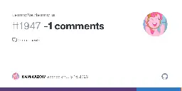 -1 comments · Issue #1947 · LemmyNet/lemmy-ui