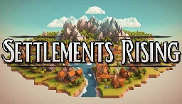 Settlements Rising, a town builder with naval gameplay and minor card mechanics, released in early access on Steam