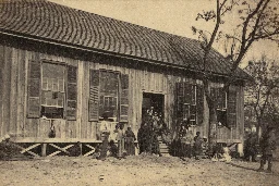 Ad hoc school for freedmen in Edisto Island, South Carolina, US Civil War, ~1865?