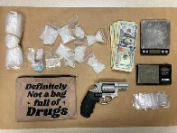 Officers seize bag with ‘Definitely not a bag full of drugs’ printed on it – and it was full of drugs, Police Bureau says