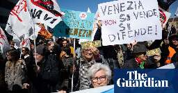 ‘Are we joking?’: Venice residents protest as city starts charging visitors to enter