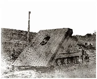 Confederate railway gun captured by Union forces, US Civil War, 1864