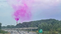 Purple vapor continues to billow out of Ecomaine waste management facility