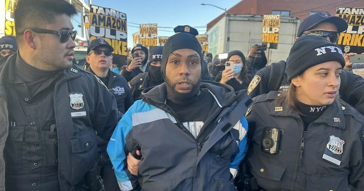 NYPD Arrests Workers During Historic Amazon Strike