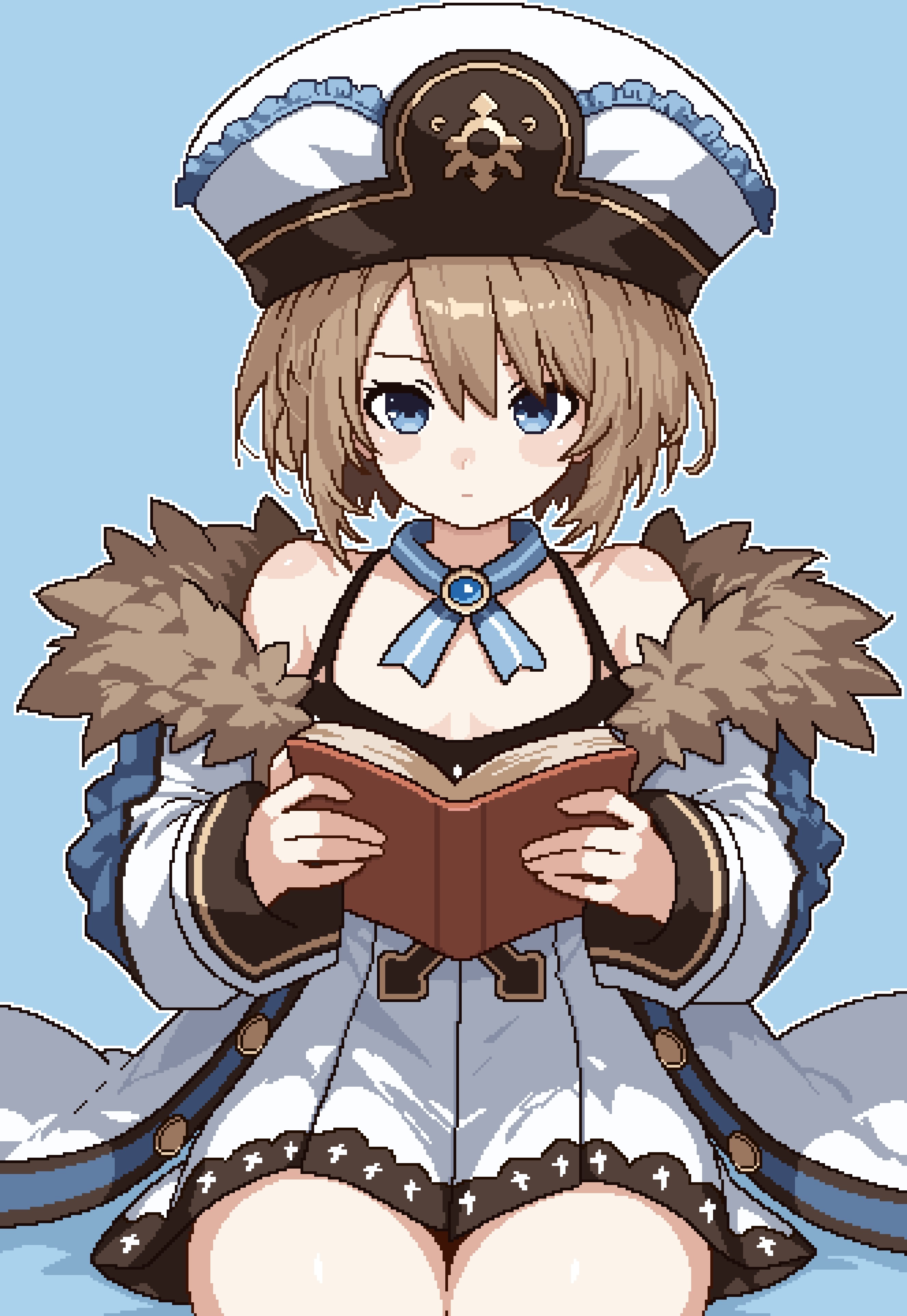 Blanny Reading Some Quality Literature [loblob_art]