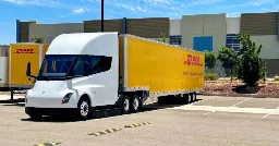 DHL tests Tesla Semi and confirms the electric truck's impressive performance