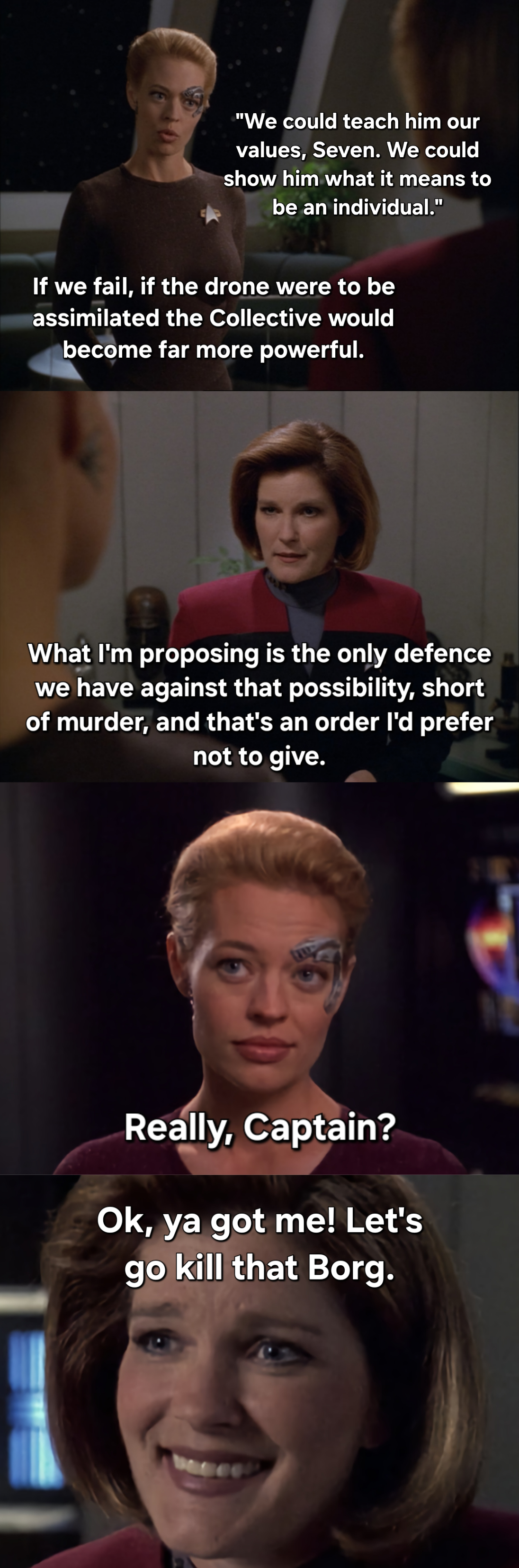 Janeway's old habits