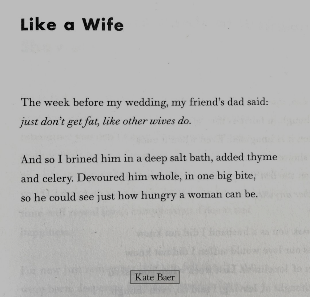 Kate Baer, "Like A Wife".