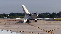 Delta flight clips another plane on taxiway at Atlanta airport, knocks off smaller plane's tail