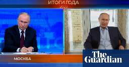 AI-generated Putin asks Putin about his rumoured body doubles – video