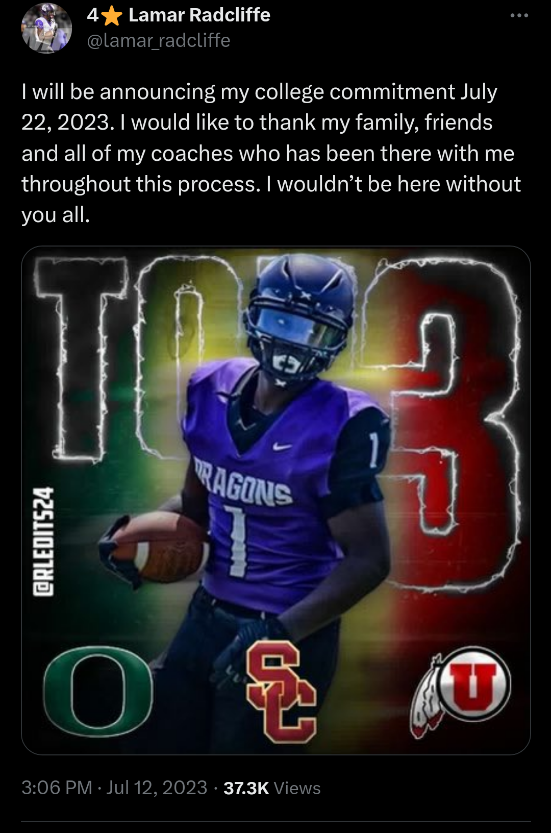 4⭐RB commits on July 22